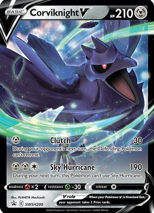 Corviknight V - SWSH200 - SWSH Sword and Shield Promo Cards - Holofoil - Near Mint (NM)
