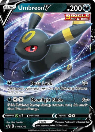 Umbreon V - SWSH203 - SWSH Sword and Shield Promo Cards - Holofoil - Near Mint (NM)