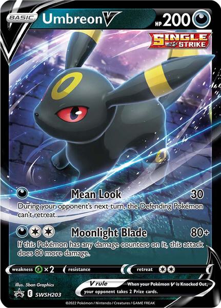 Umbreon V - SWSH203 - SWSH Sword and Shield Promo Cards - Holofoil - Near Mint (NM)