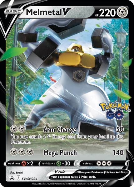 Melmetal V - SWSH224 - SWSH Sword and Shield Promo Cards - Holofoil - Near Mint (NM)