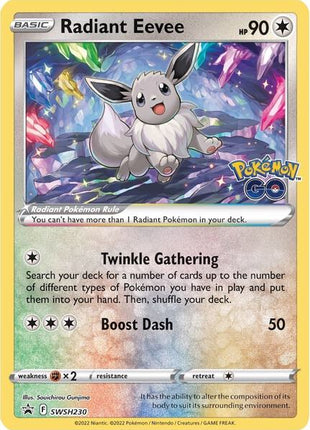 Radiant Eevee - SWSH230 - SWSH Sword and Shield Promo Cards - Holofoil - Near Mint (NM)