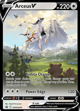 Arceus V - SWSH204 - SWSH Sword and Shield Promo Cards - Holofoil - Near Mint (NM)