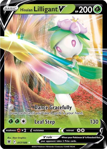 Hisuian Lilligant V - SWSH10 Astral Radiance - Holofoil - Damaged