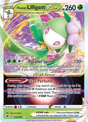 Hisuian Lilligant VSTAR - SWSH10 Astral Radiance - Holofoil - Near Mint (NM)