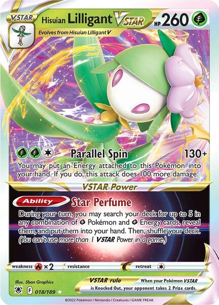 Hisuian Lilligant VSTAR - SWSH10 Astral Radiance - Holofoil - Near Mint (NM)