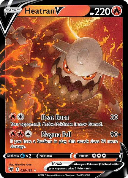 Heatran V - SWSH10 Astral Radiance - Holofoil - Near Mint (NM)