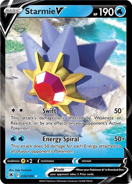 Starmie V - SWSH10 Astral Radiance - Holofoil - Near Mint (NM)