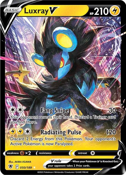 Luxray V - SWSH10 Astral Radiance - Holofoil - Near Mint (NM)