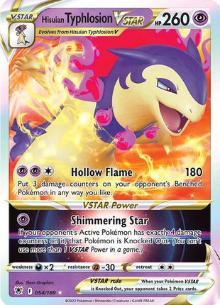 Hisuian Typhlosion VSTAR - SWSH10 Astral Radiance - Holofoil - Near Mint (NM)