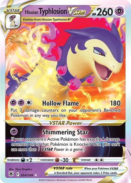 Hisuian Typhlosion VSTAR - SWSH10 Astral Radiance - Holofoil - Near Mint (NM)