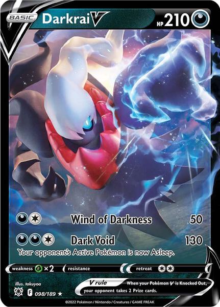 Darkrai V - SWSH10 Astral Radiance - Holofoil - Near Mint (NM)