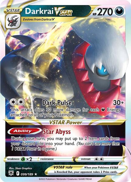 Darkrai VSTAR - SWSH10 Astral Radiance - Holofoil - Near Mint (NM)