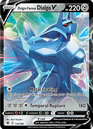 Origin Forme Dialga V - SWSH10 Astral Radiance - Holofoil - Near Mint (NM)