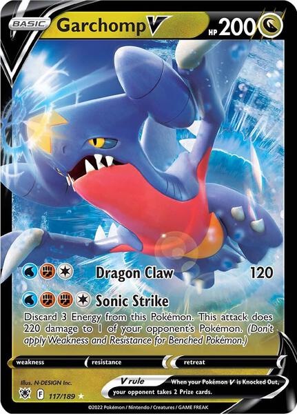 Garchomp V - SWSH10 Astral Radiance - Holofoil - Near Mint (NM)