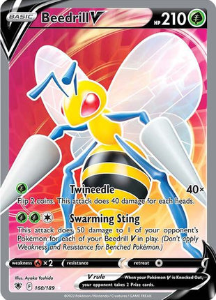 Beedrill V (Full Art) - SWSH10 Astral Radiance - Holofoil - Near Mint (NM)