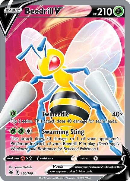 Beedrill V (Full Art) - SWSH10 Astral Radiance - Holofoil - Near Mint (NM)