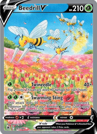 Beedrill V (Alternate Full Art) - SWSH10 Astral Radiance - Holofoil - Near Mint (NM)