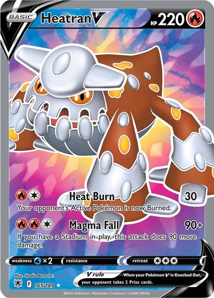Heatran V (Full Art) - SWSH10 Astral Radiance - Holofoil - Near Mint (NM)