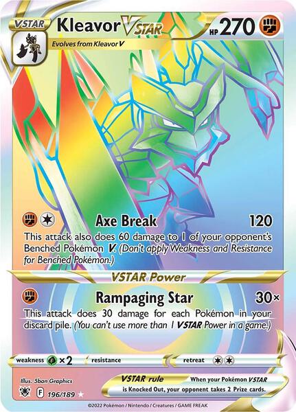Kleavor VSTAR (Secret) - SWSH10 Astral Radiance - Holofoil - Near Mint (NM)