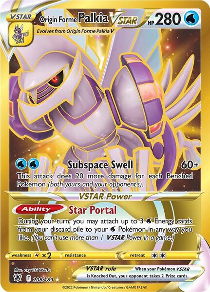 Origin Forme Palkia VSTAR (Secret) (208) - SWSH10 Astral Radiance - Holofoil - Near Mint (NM)