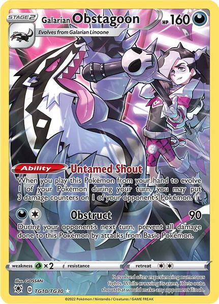Galarian Obstagoon - SWSH10 Astral Radiance Trainer Gallery - Holofoil - Near Mint (NM)