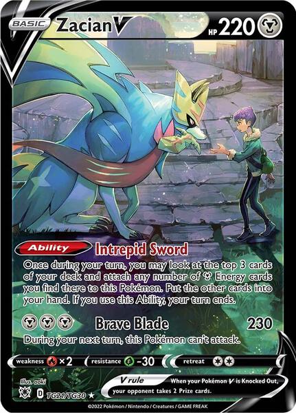Zacian V - SWSH10 Astral Radiance Trainer Gallery - Holofoil - Near Mint (NM)