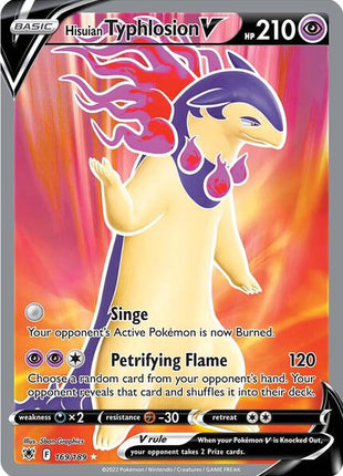 Hisuian Typhlosion V (Full Art) - SWSH10 Astral Radiance - Holofoil - Near Mint (NM)