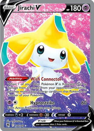 Jirachi V (Full Art) - SWSH10 Astral Radiance - Holofoil - Near Mint (NM)