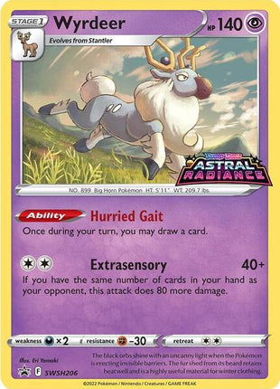Wyrdeer - SWSH206 - SWSH Sword and Shield Promo Cards - Holofoil - Near Mint (NM)