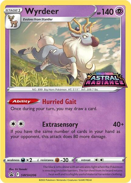 Wyrdeer - SWSH206 - SWSH Sword and Shield Promo Cards - Holofoil - Near Mint (NM)