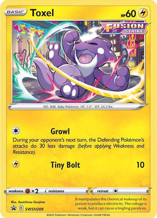 Toxel - SWSH209 - SWSH Sword and Shield Promo Cards - Holofoil - Near Mint (NM)
