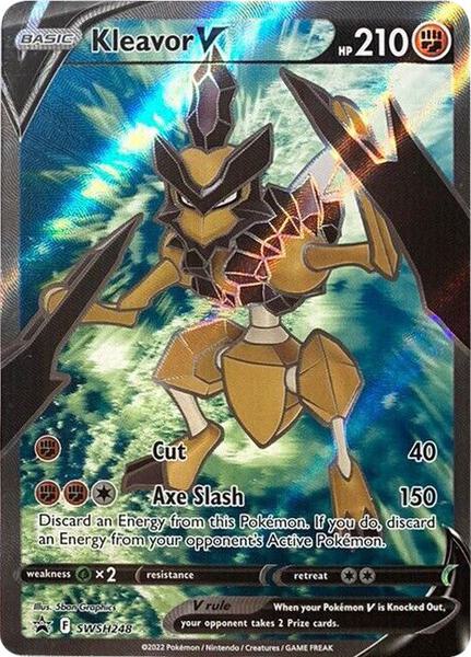 Kleavor V (Full Art) - SWSH248 - SWSH Sword and Shield Promo Cards - Holofoil - Near Mint (NM)