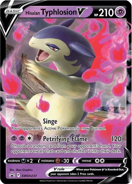 Hisuian Typhlosion V - SWSH237 - SWSH Sword and Shield Promo Cards - Holofoil - Near Mint (NM)