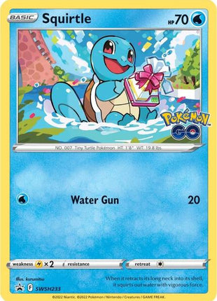 Squirtle - SWSH233 - SWSH Sword and Shield Promo Cards - Holofoil - Near Mint (NM)