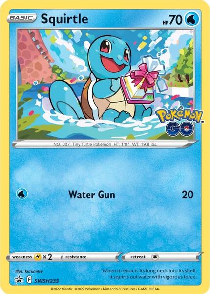 Squirtle - SWSH233 - SWSH Sword and Shield Promo Cards - Holofoil - Near Mint (NM)
