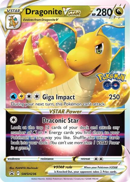 Dragonite VSTAR - SWSH236 - SWSH Sword and Shield Promo Cards - Holofoil - Near Mint (NM)