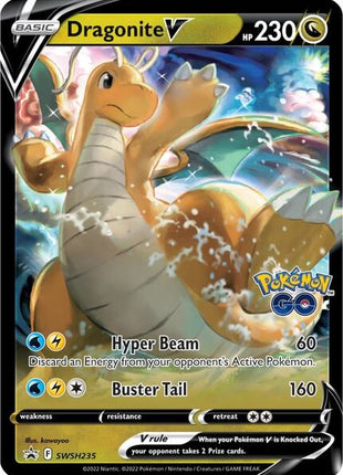 Dragonite V - SWSH235 - SWSH Sword and Shield Promo Cards - Holofoil - Near Mint (NM)