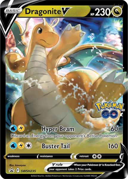 Dragonite V - SWSH235 - SWSH Sword and Shield Promo Cards - Holofoil - Near Mint (NM)