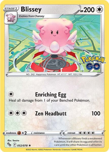 Blissey - Pokemon GO - Holofoil - Near Mint (NM)