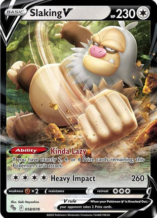 Slaking V - Pokemon GO - Holofoil - Near Mint (NM)