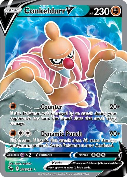 Conkeldurr V (Full Art) - Pokemon GO - Holofoil - Near Mint (NM)