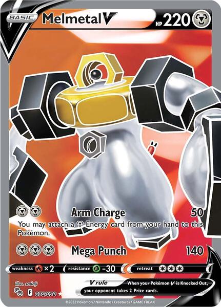Melmetal V (Full Art) - Pokemon GO - Holofoil - Near Mint (NM)