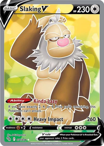 Slaking V (Full Art) - Pokemon GO - Holofoil - Near Mint (NM)