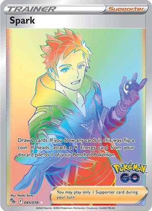 Spark (Secret) - Pokemon GO - Holofoil - Near Mint (NM)