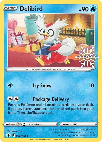 Delibird - 032/198 (Holiday Calendar) - Miscellaneous Cards and Products - Holofoil - Near Mint (NM)