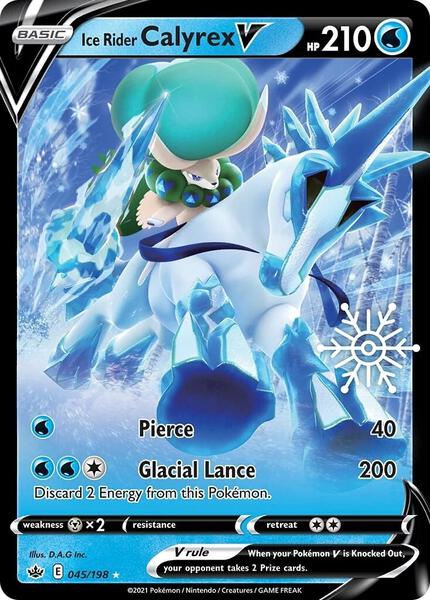 Ice Rider Calyrex V - 045/198 (Holiday Calendar) - Miscellaneous Cards and Products - Holofoil - Near Mint (NM)