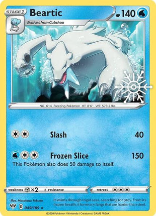 Beartic - 049/189 (Holiday Calendar) - Miscellaneous Cards and Products - Holofoil - Near Mint (NM)