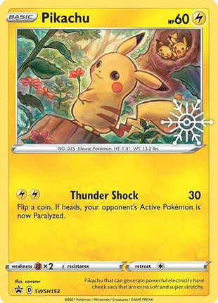 Pikachu - SWSH153 (Holiday Calendar) - SWSH Sword and Shield Promo Cards - Holofoil - Near Mint (NM)
