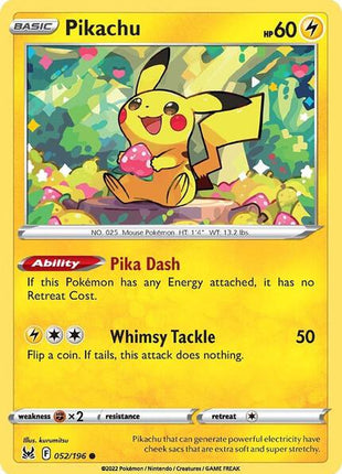 Pikachu - SWSH11 Lost Origin - Reverse Holofoil - Near Mint (NM)