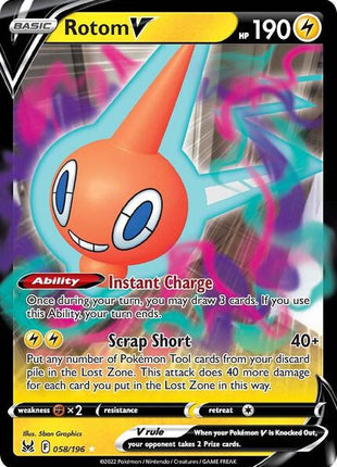 Rotom V - SWSH11 Lost Origin - Holofoil - Near Mint (NM)